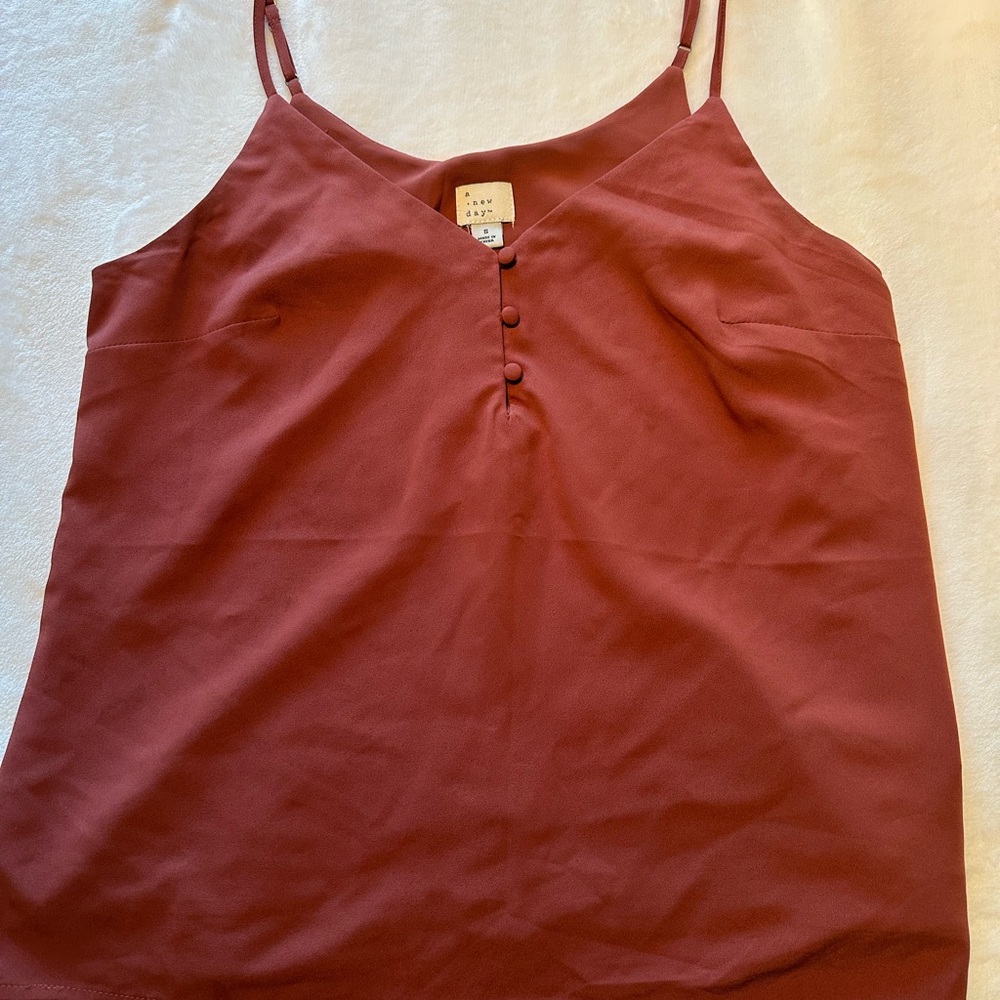a new day Maroon Camisole Top